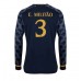 Real Madrid Eder Militao #3 Voetbalkleding Uitshirt 2023-24 Lange Mouwen